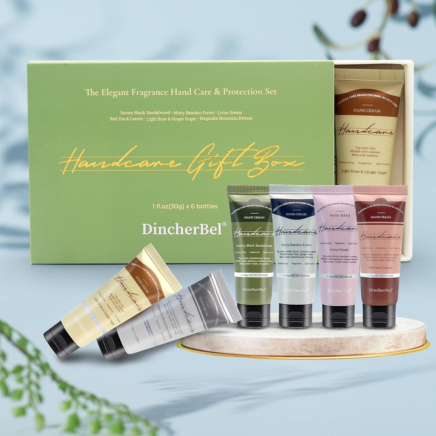 Set de Crema de Manos DincherBel 6 x 30 ml Aromas Variados