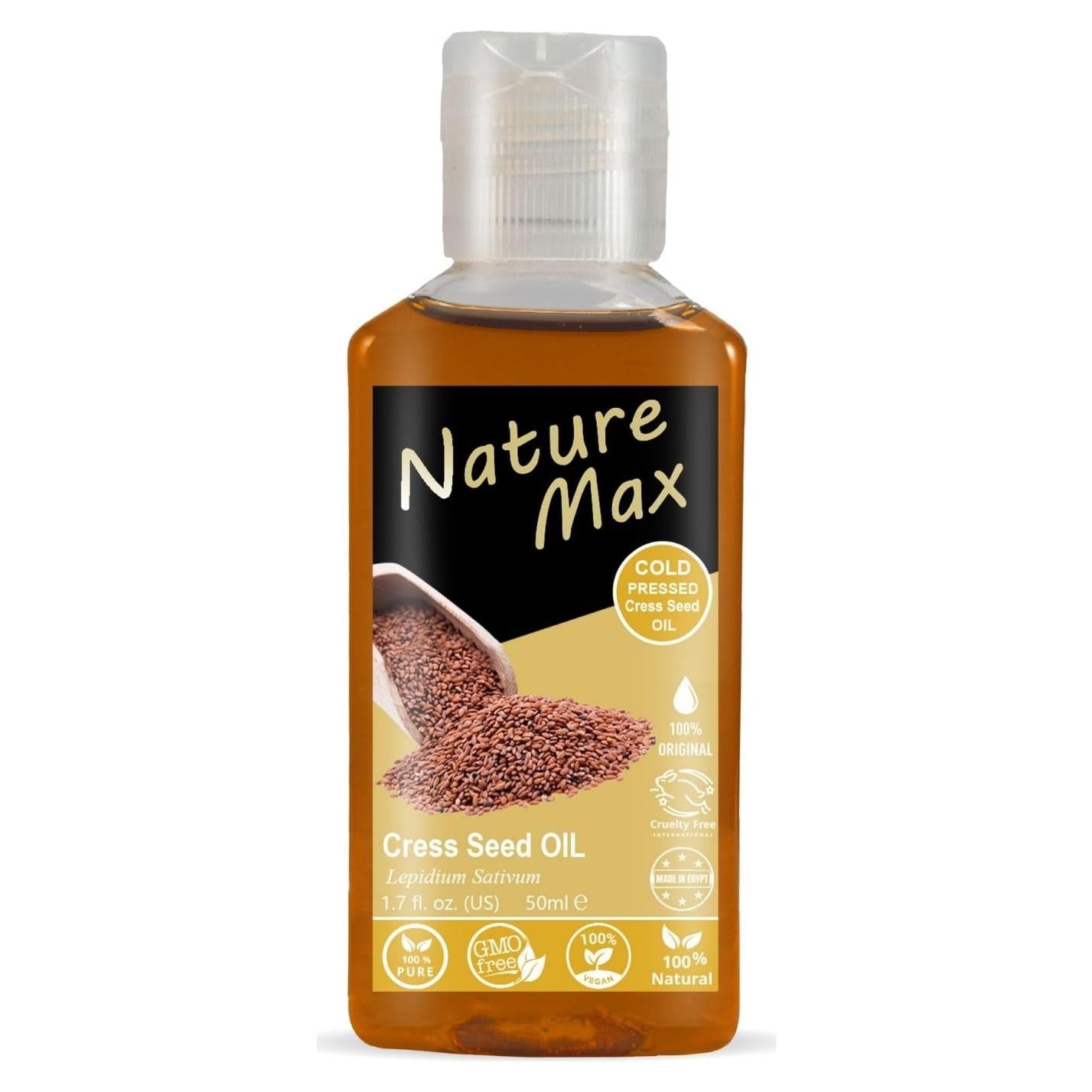 Aceite Esencial de Cress Nature Max 50 ml Puro para Cabello y Piel