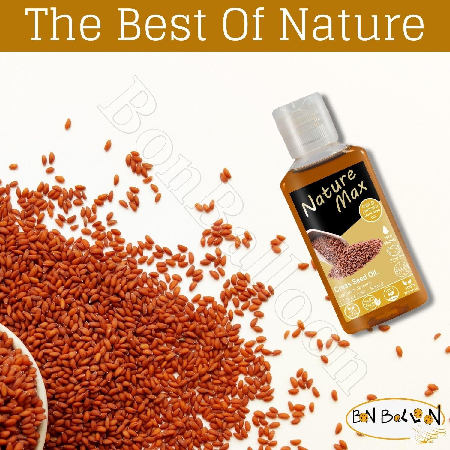 Aceite Esencial de Cress Nature Max 50 ml Puro para Cabello y Piel