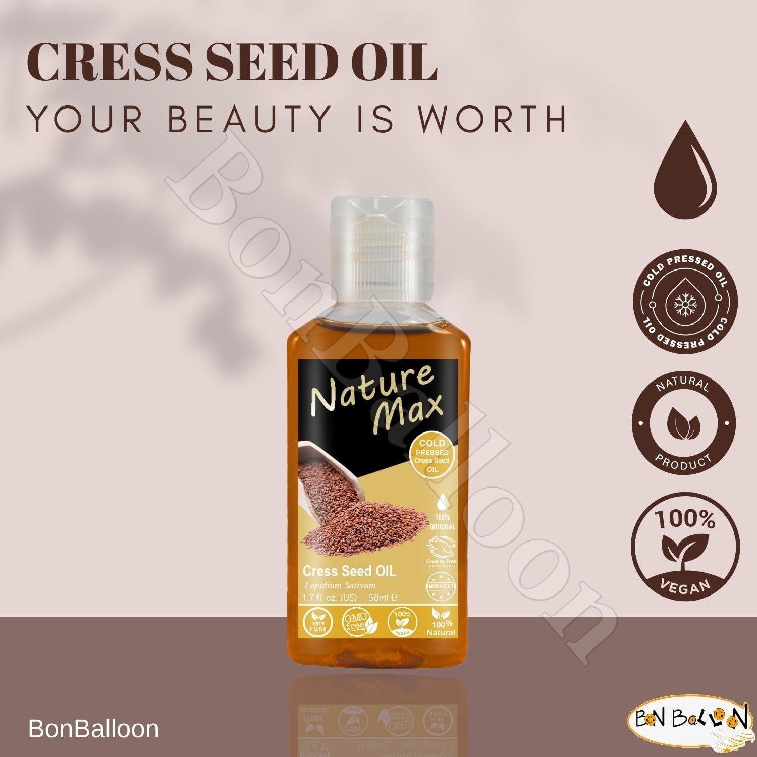 Aceite Esencial de Cress Nature Max 50 ml Puro para Cabello y Piel