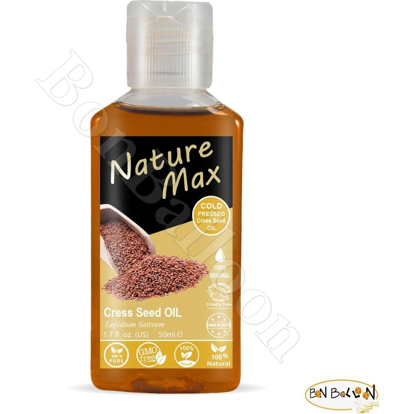 Aceite Esencial de Cress Nature Max 50 ml Puro para Cabello y Piel