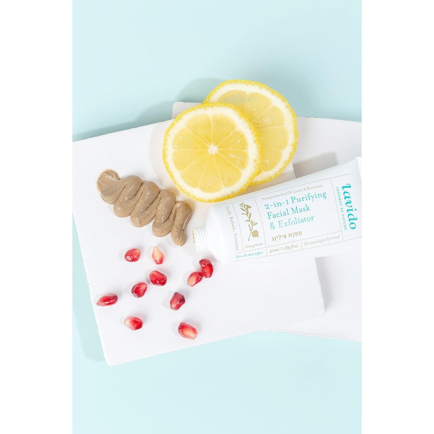 Lavido Máscara Facial Purificante 2-en-1 Natural 15 ml