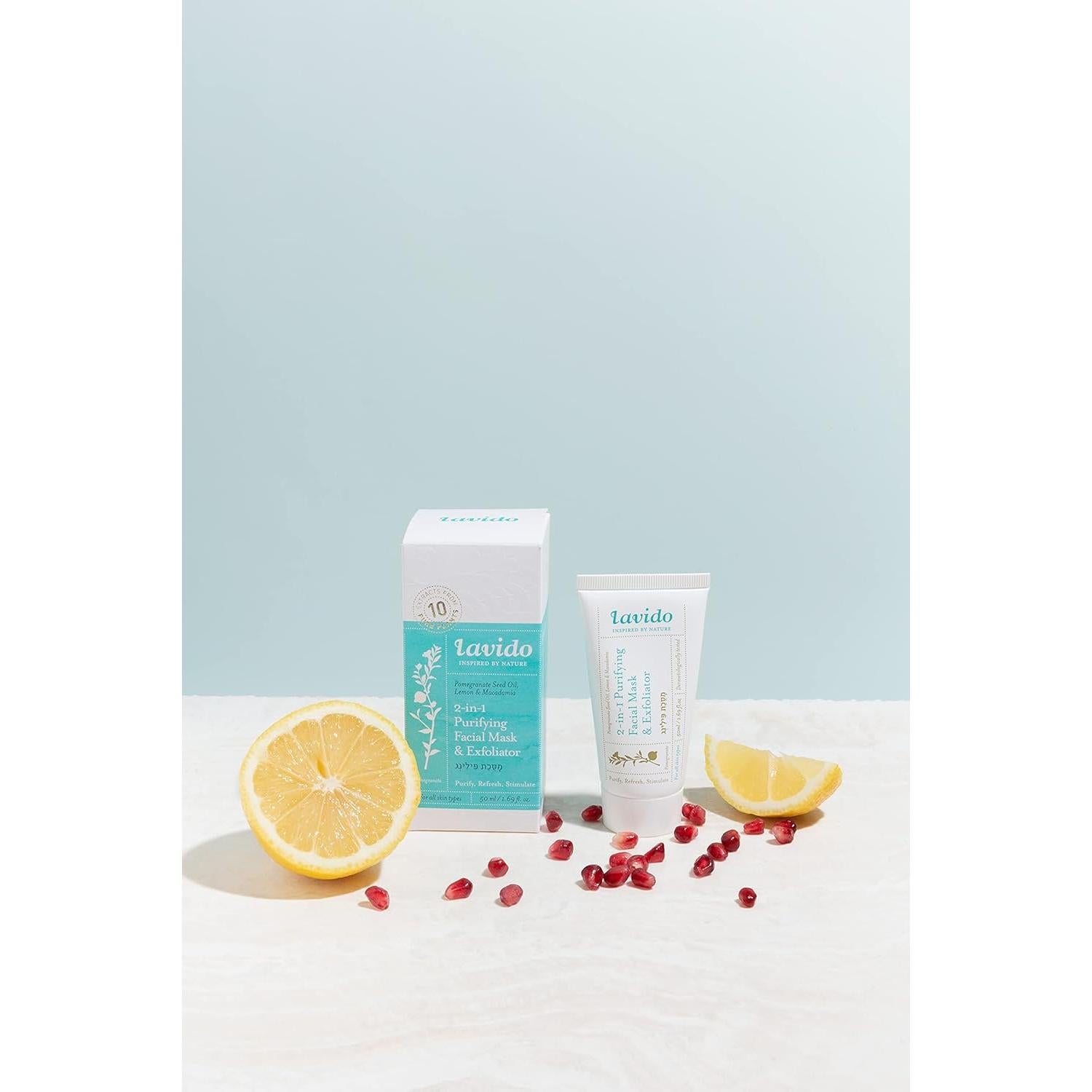 Lavido Máscara Facial Purificante 2-en-1 Natural 15 ml