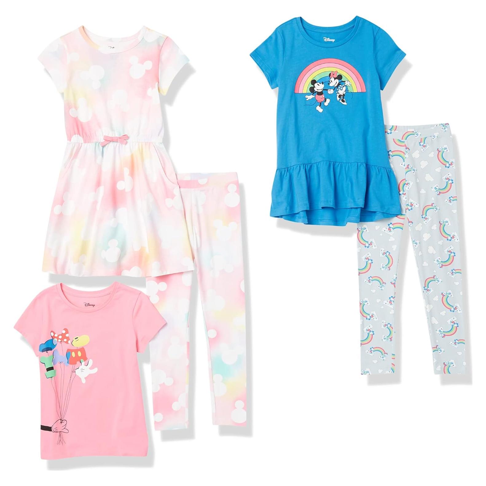 Conjunto Ropa Niñas Amazon Essentials Mickey Rainbows 4T