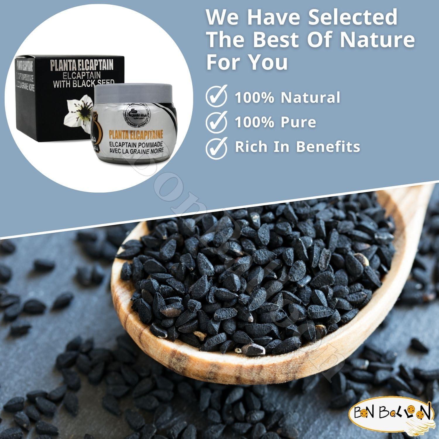 Crema Herbal Natural Elcaptain con Semilla Negra 60g