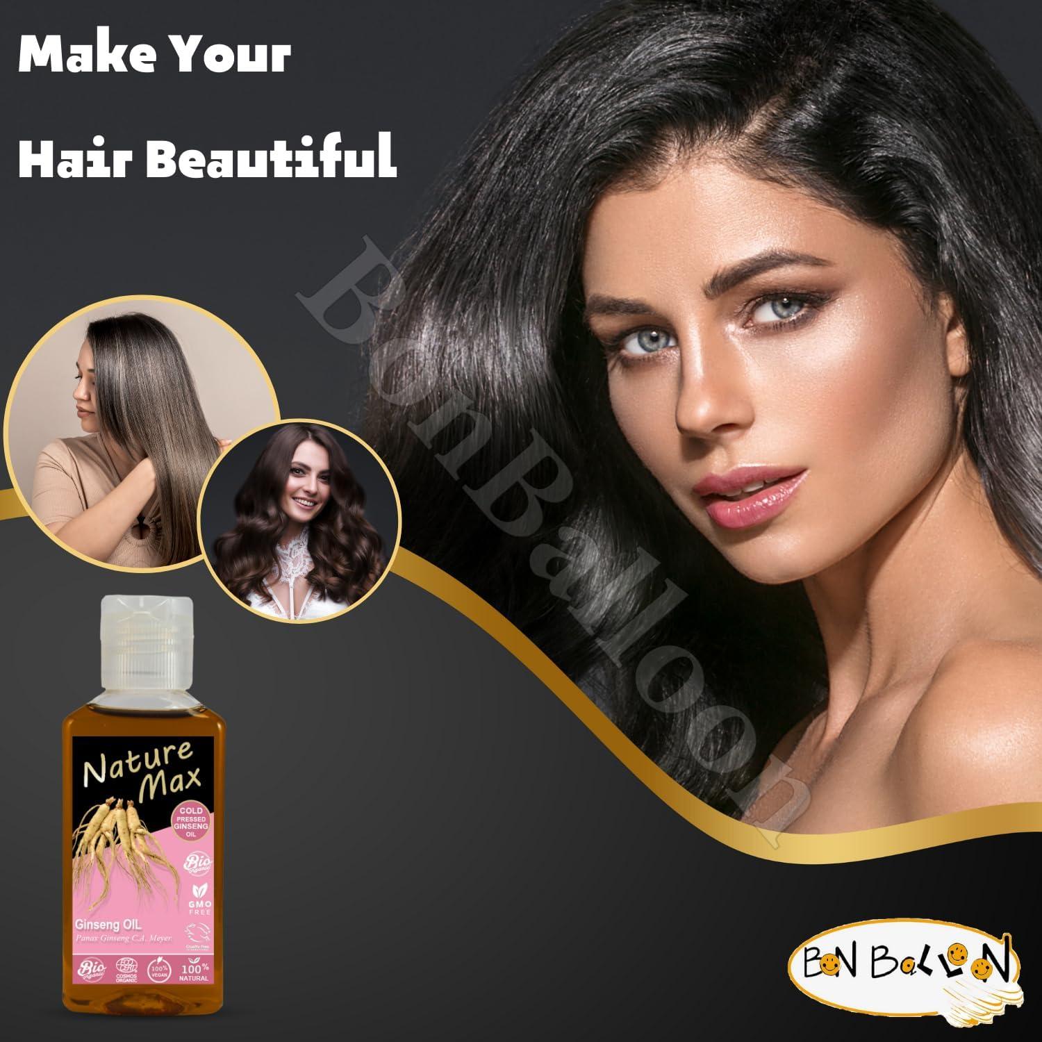 Aceite de Ginseng Nature Max 100% Puro 80 ml Prensado en Frío