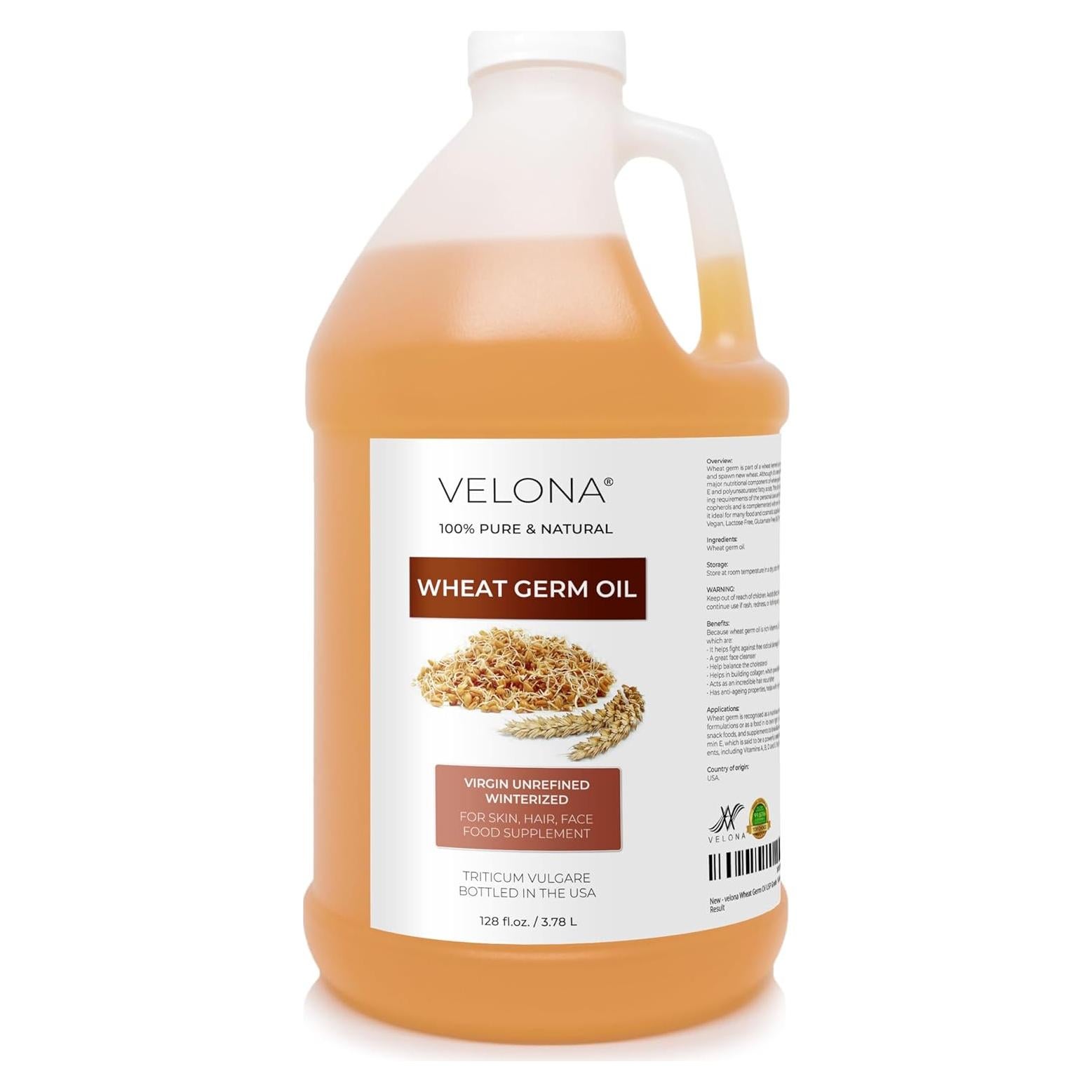 Aceite de Germen de Trigo Velona 3.5L 100% Puro y Natural