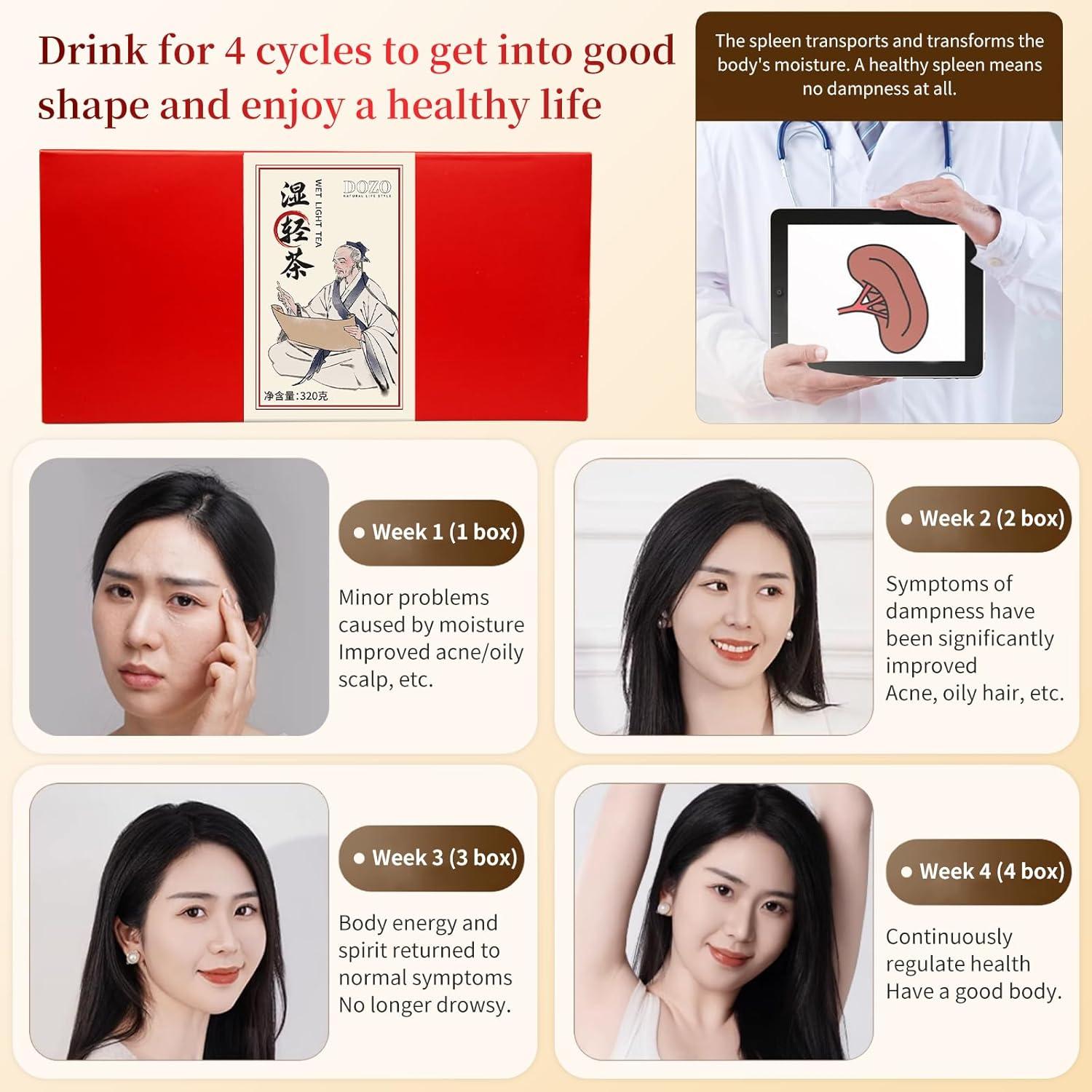 Té de hierbas Shiqing para eliminar humedad 320g (30 bolsas)