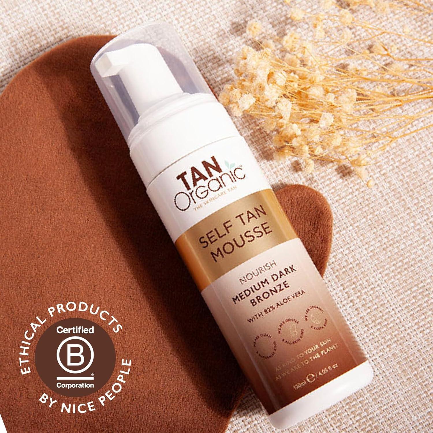 Mousse Autobronceador TanOrganic 170g - Bronceado Natural Sin Sol