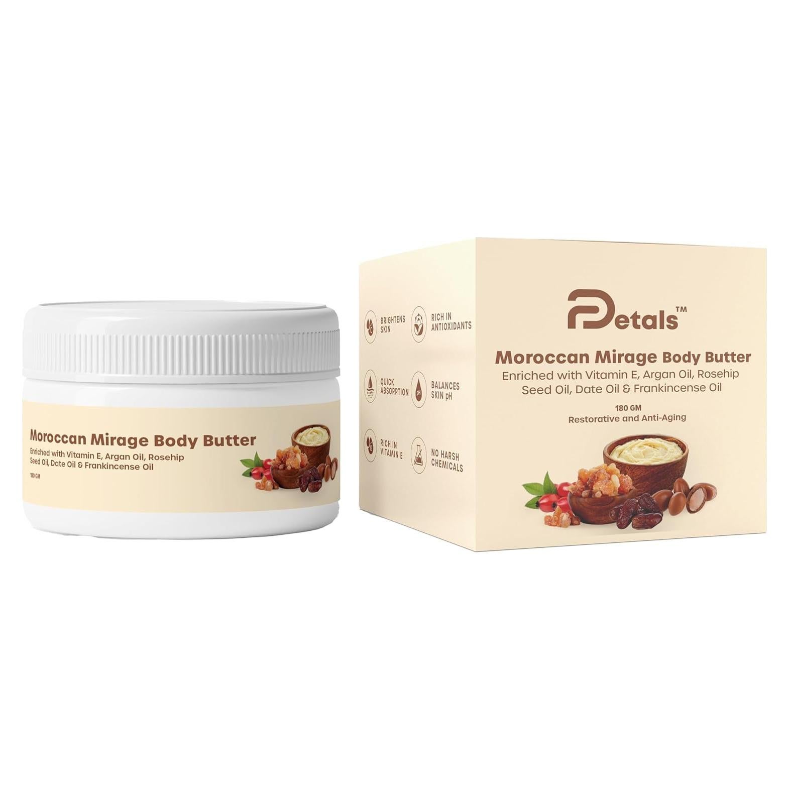 Manteca Corporal DPetals Moroccan Mirage 200ml - Hidratante Antienvejecimiento