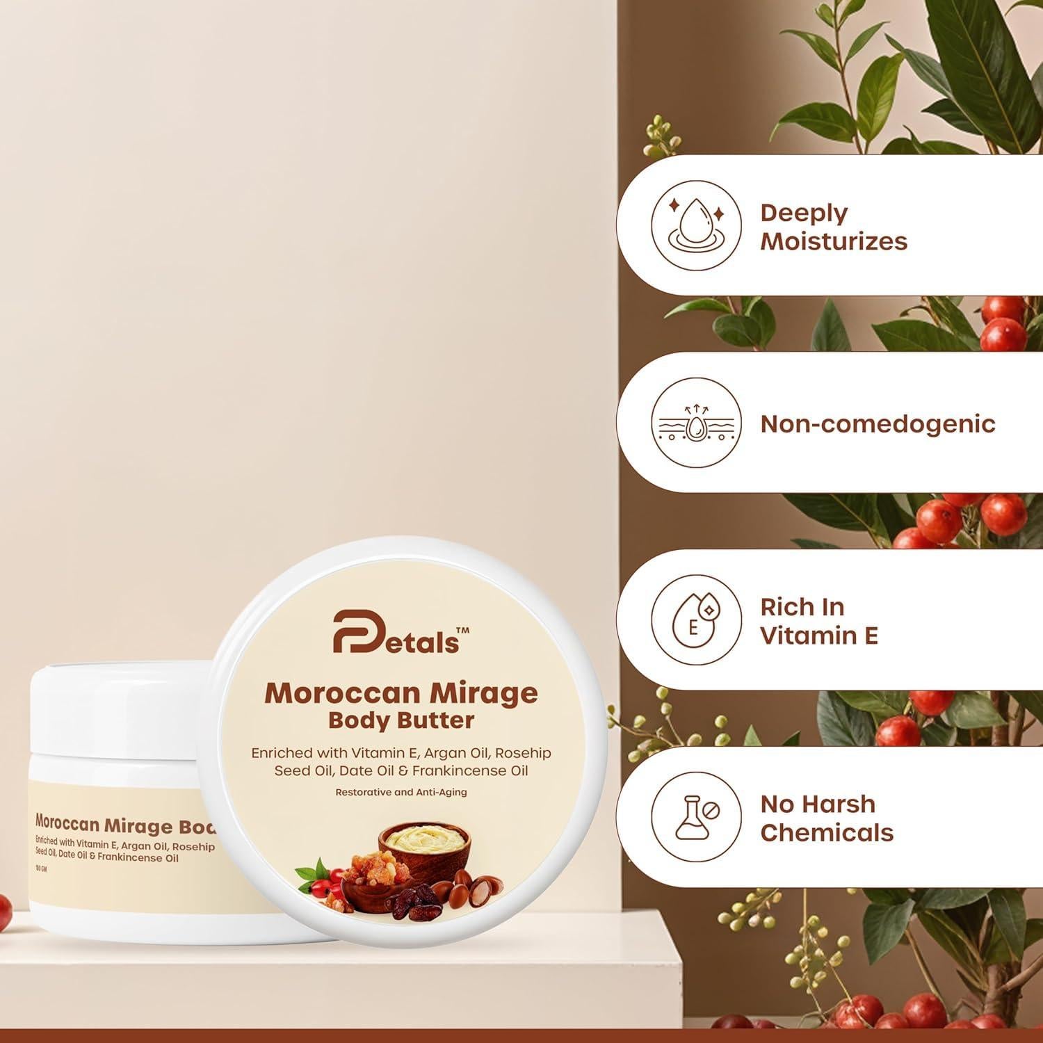 Manteca Corporal DPetals Moroccan Mirage 200ml - Hidratante Antienvejecimiento