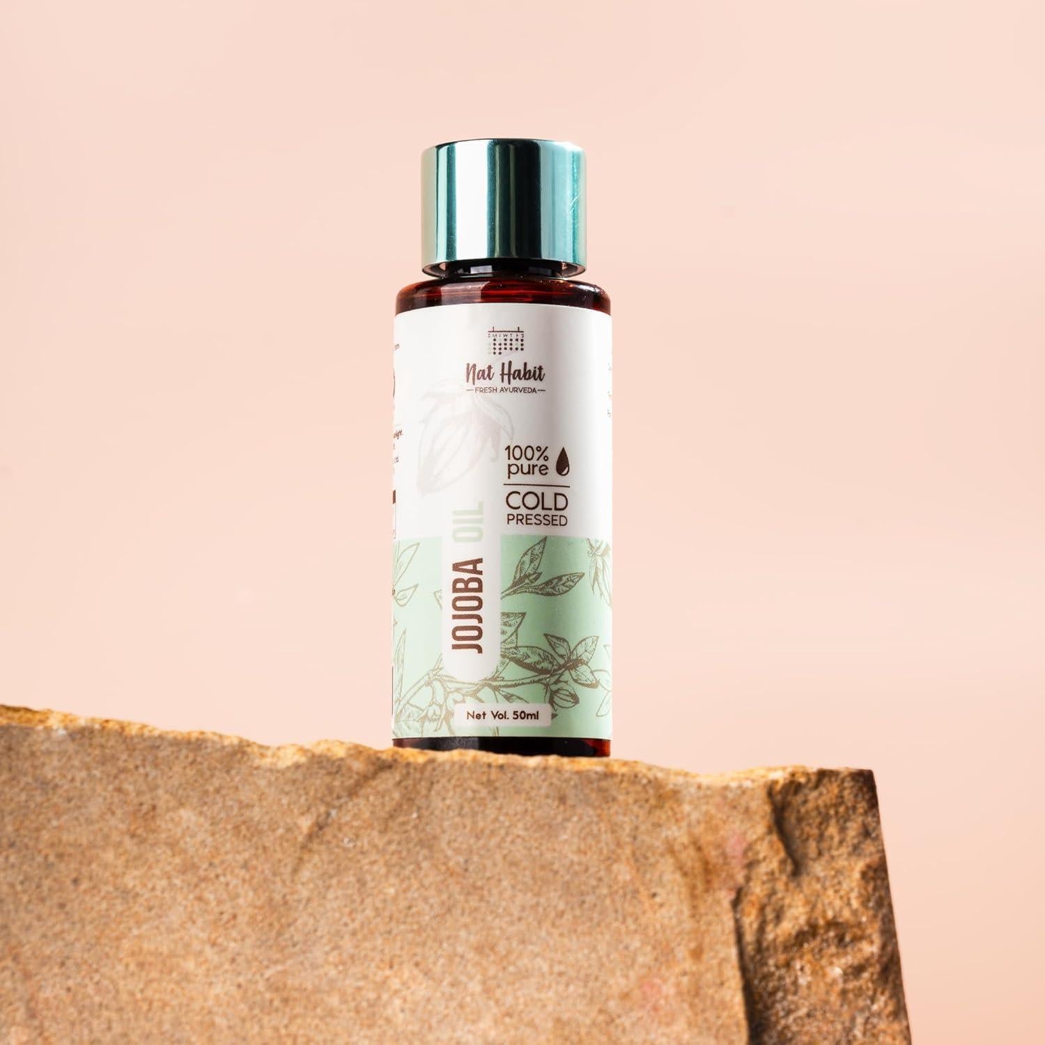 Aceite de Jojoba Puro 100% N.A.T. Habit 50ml - Hidratante Piel y Cabello