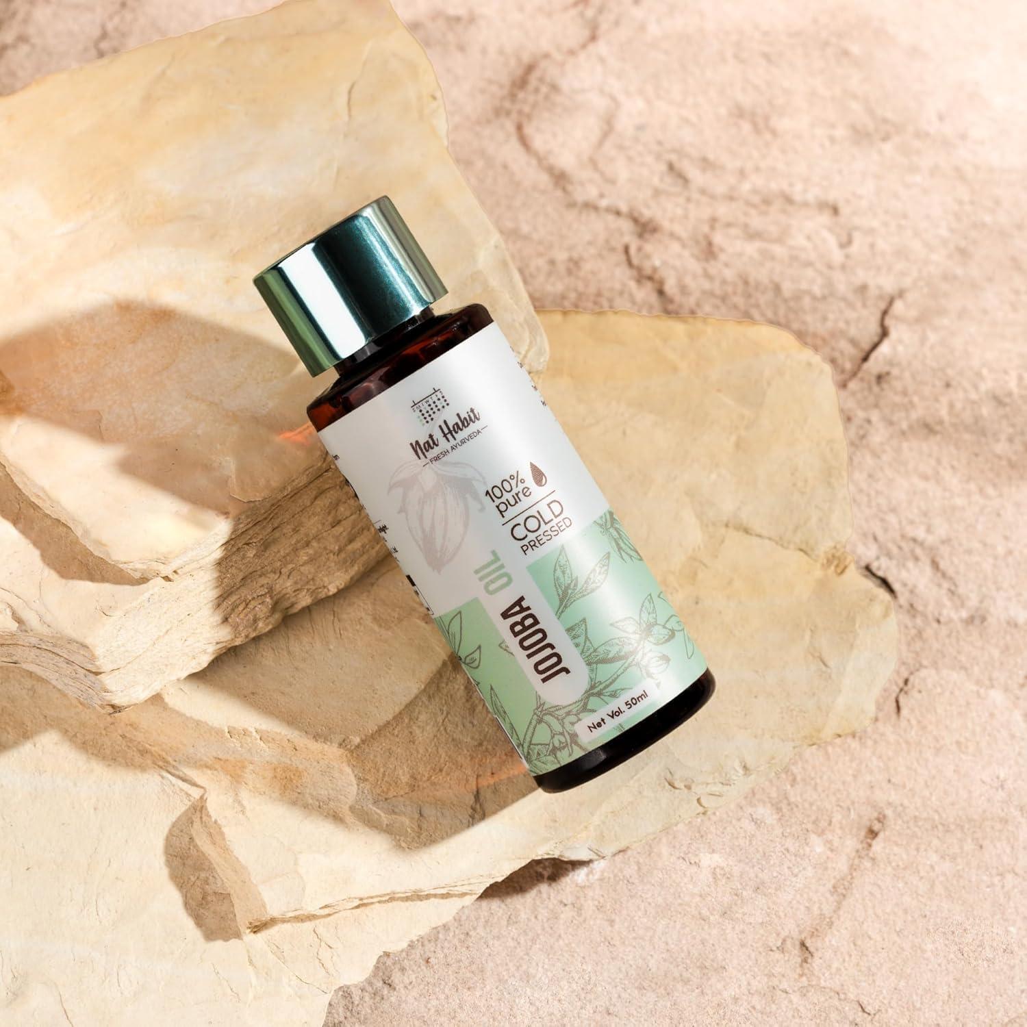 Aceite de Jojoba Puro 100% N.A.T. Habit 50ml - Hidratante Piel y Cabello