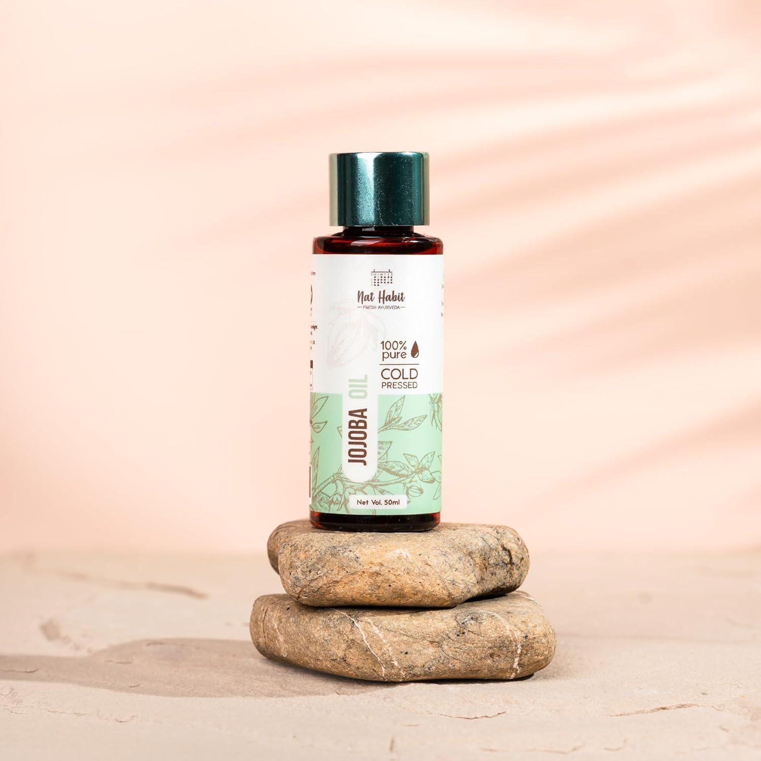 Aceite de Jojoba Puro 100% N.A.T. Habit 50ml - Hidratante Piel y Cabello