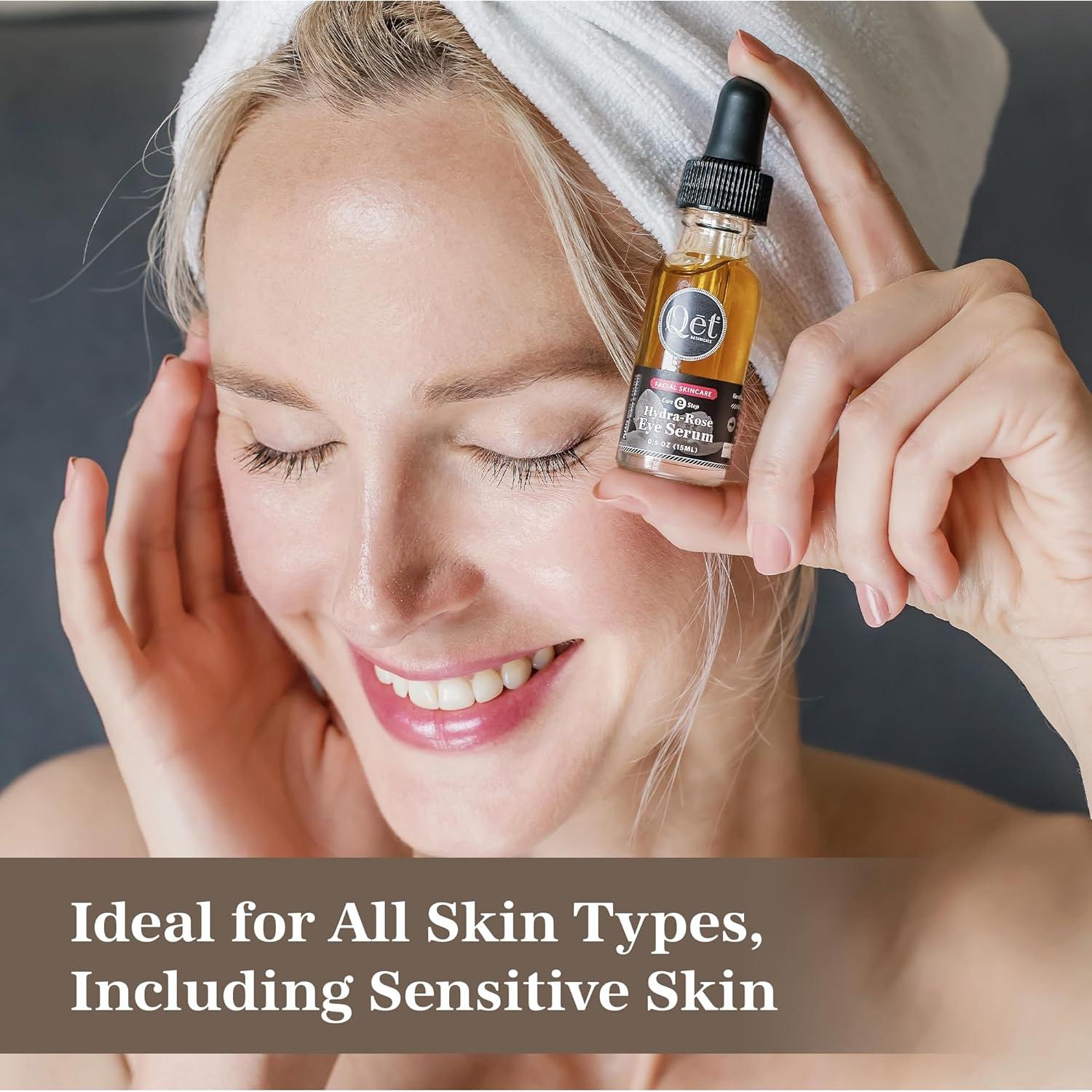 Suero para Ojos Hydra-Rose Qet Botanicals 14g Hidratante