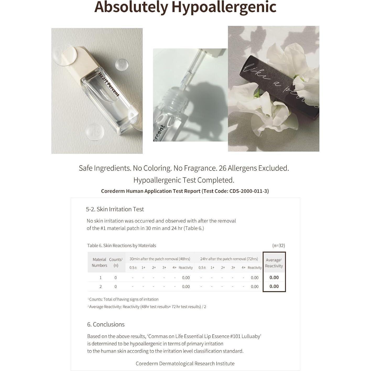 Esencia de Labios Commas On Life #101 Lullaby 6g Hidratante