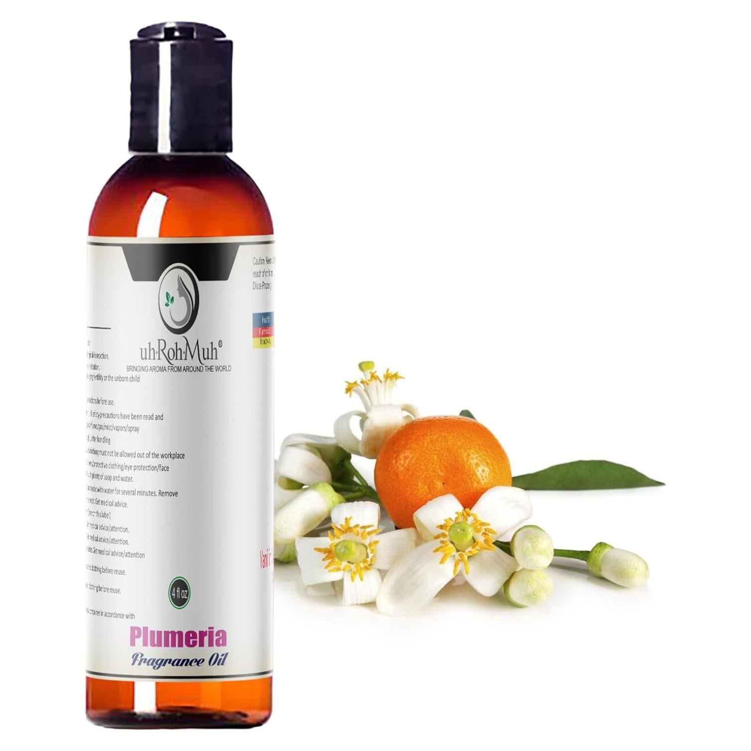 Aceite de Fragancia Plumeria uhRohMuh 118ml - Aroma Floral Exótico