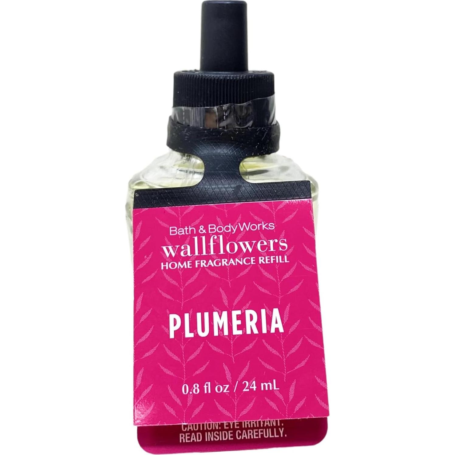 Recarga Fragancia Wallflowers Plumeria Bath & Body Works 4 Bombillas