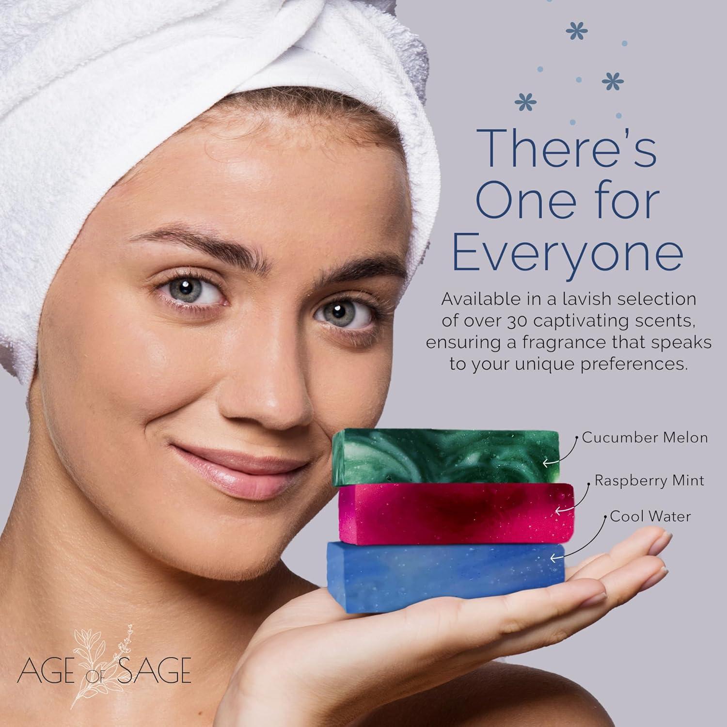 Juego de Jabones Artesanales Age of Sage - 4 Piezas Agua Fresca