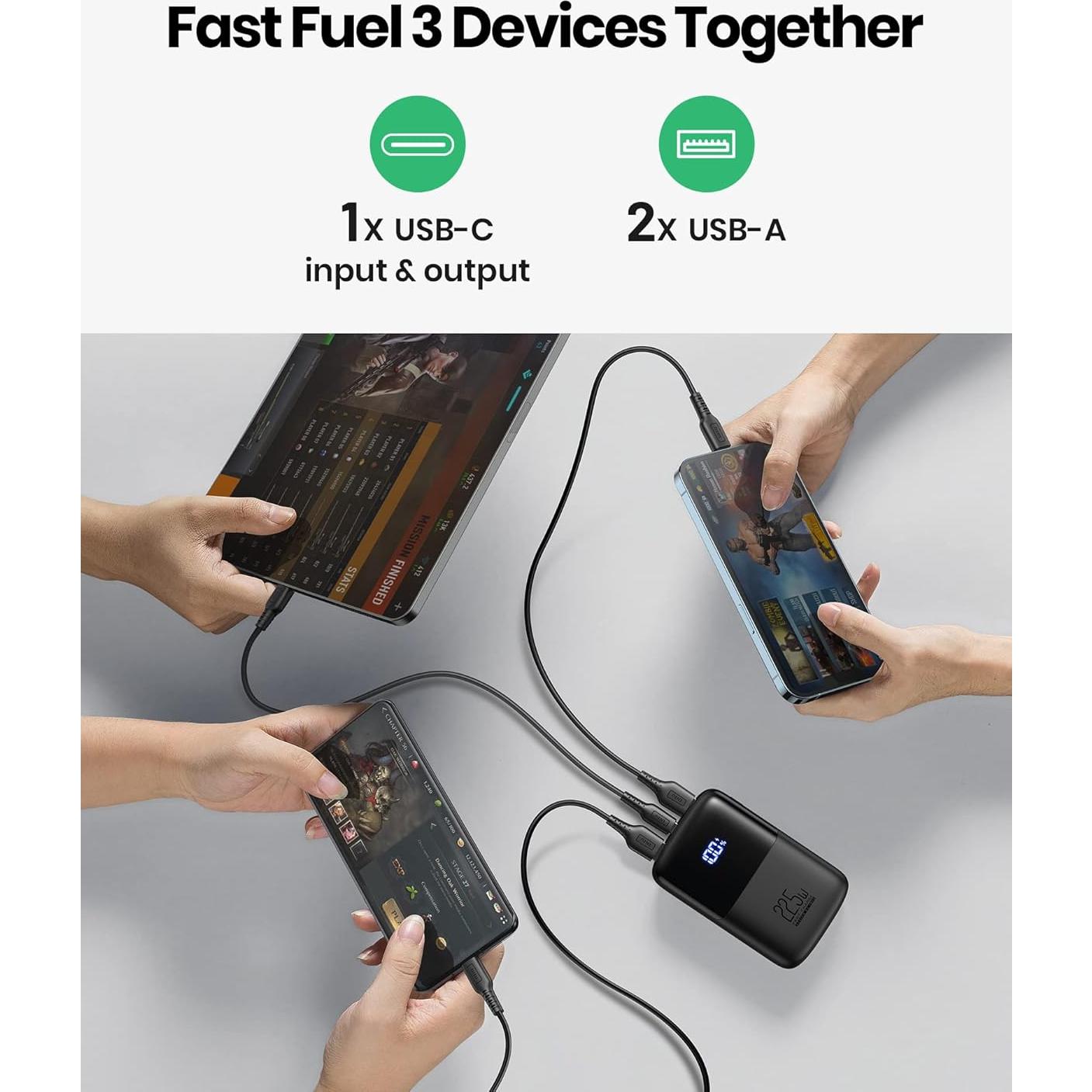 Cargador Portátil INIU 10000mAh 22.5W Carga Rápida USB-C