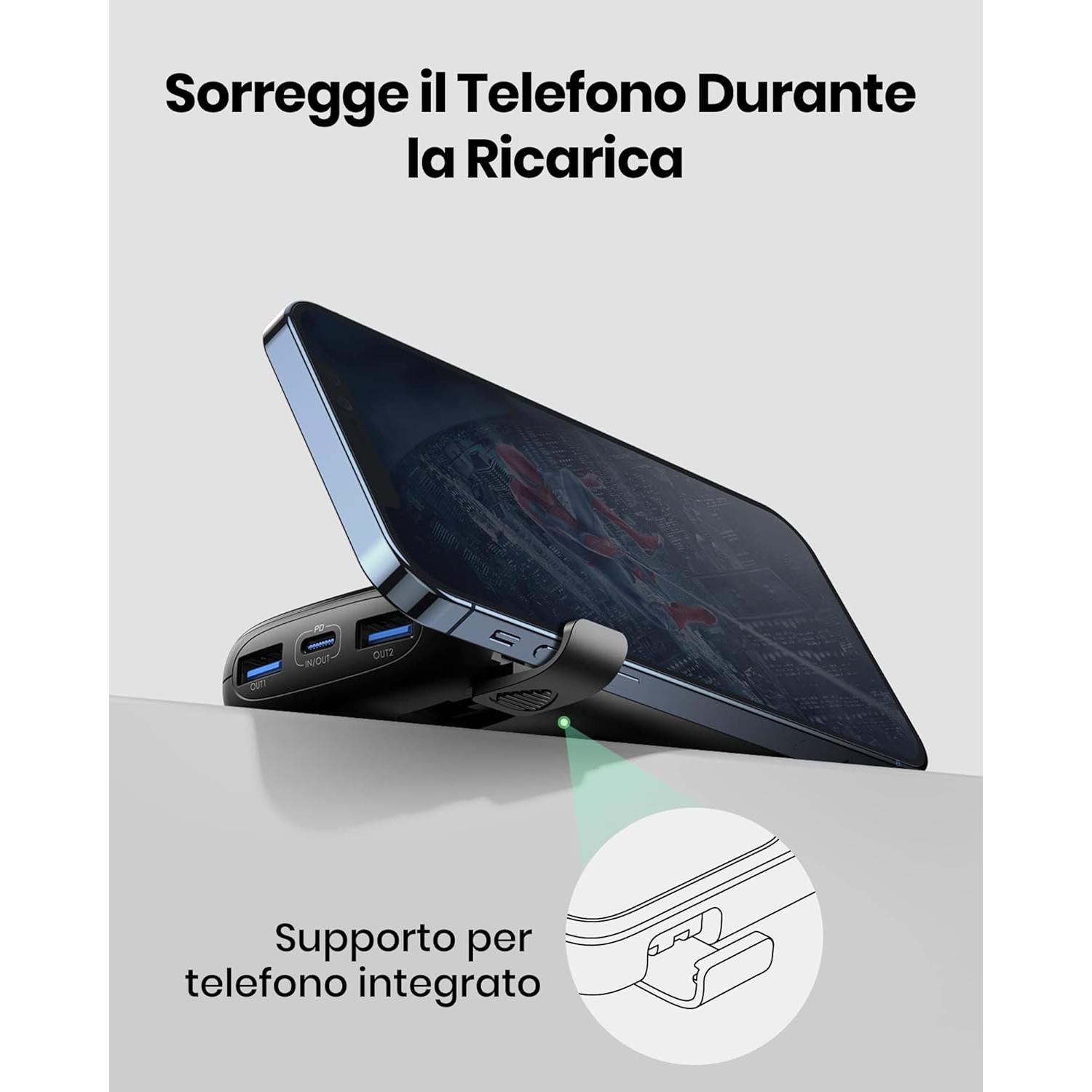 Cargador Portátil INIU 10000mAh 22.5W Carga Rápida USB-C