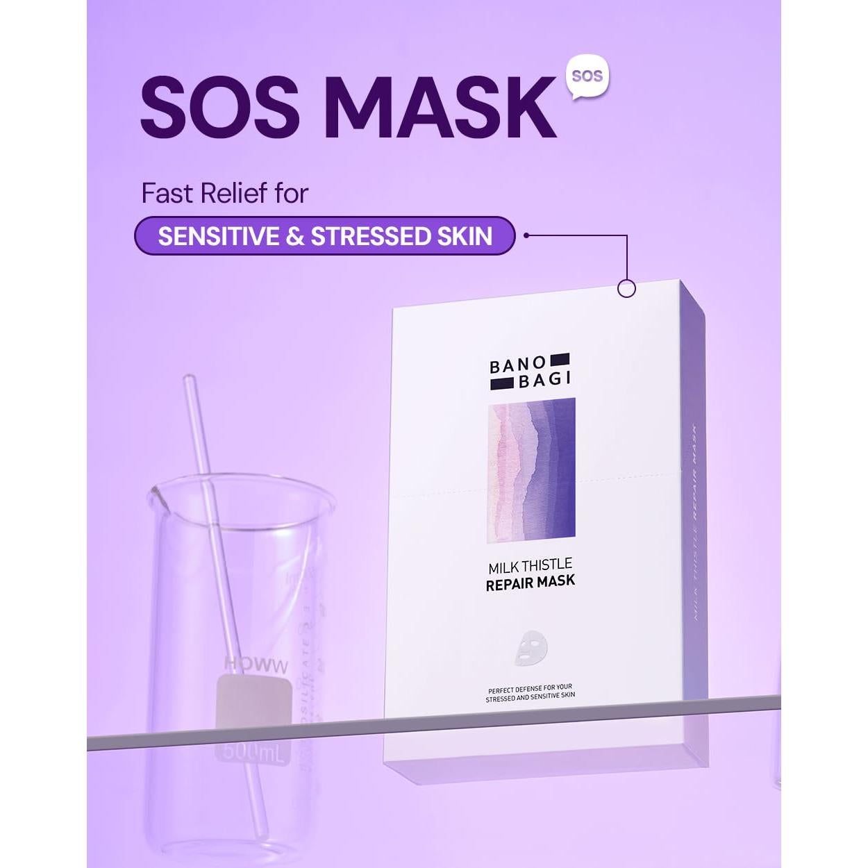 Mascarilla Facial Reparadora Eternal & Cosmetics 10EA - Cardo Lechero