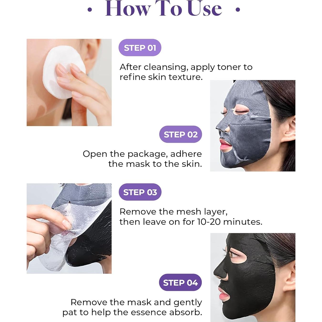 Mascarilla Negra Iluminadora RAWQUEST Cardo Lechero 5 Piezas