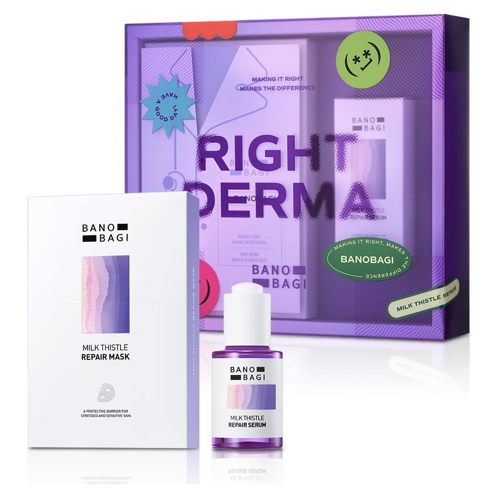 Kit de Cuidado de Piel Coreano Dermameal - Mascarilla y Suero