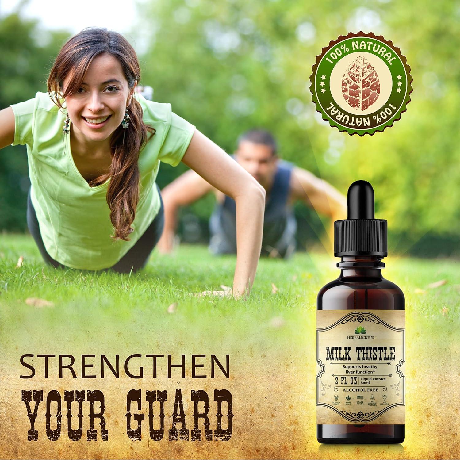 Extracto de Cardo Mariano HERBALICIOUS 59 ml - Suplemento Hepático