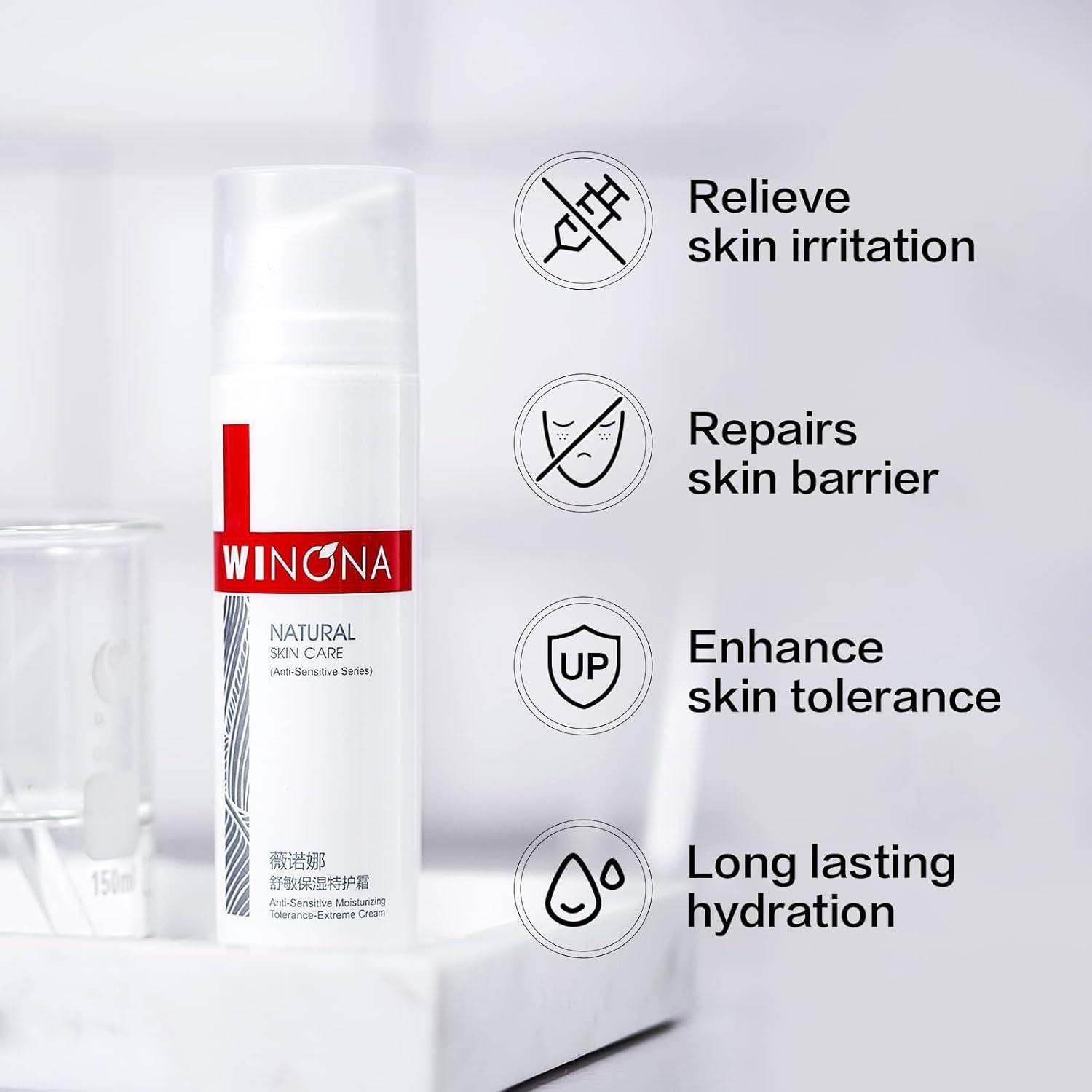 Crema Hidratante Facial Winona 15.87g para Piel Sensible