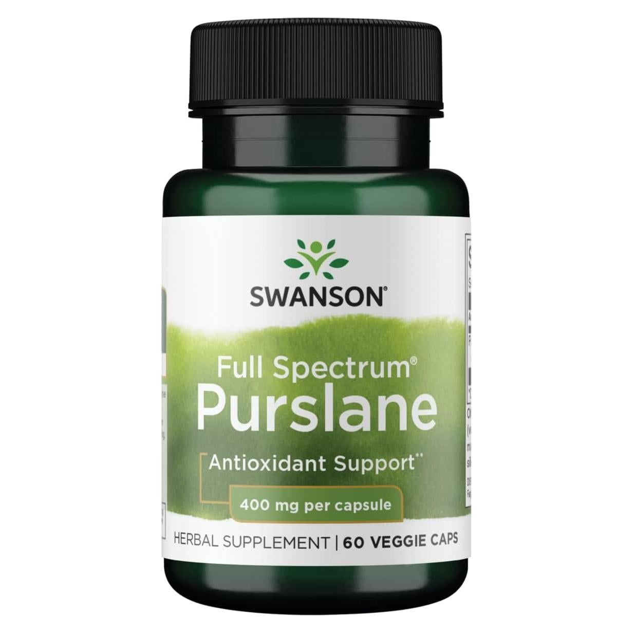 Cápsulas Veganas Swanson Purslane 400 mg - 60 Unidades
