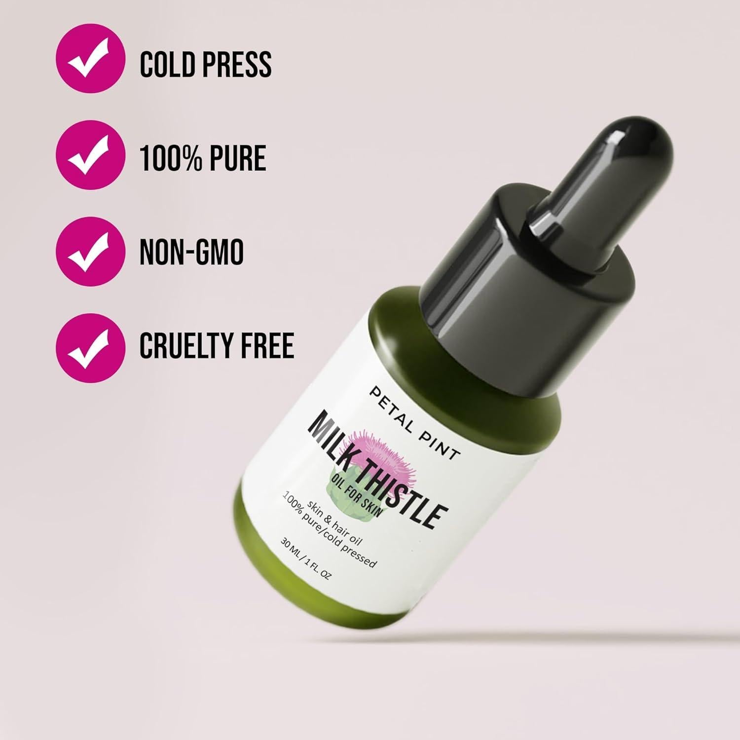 Aceite de Cardo Lechoso Prensado en Frío Petal Pint 85g