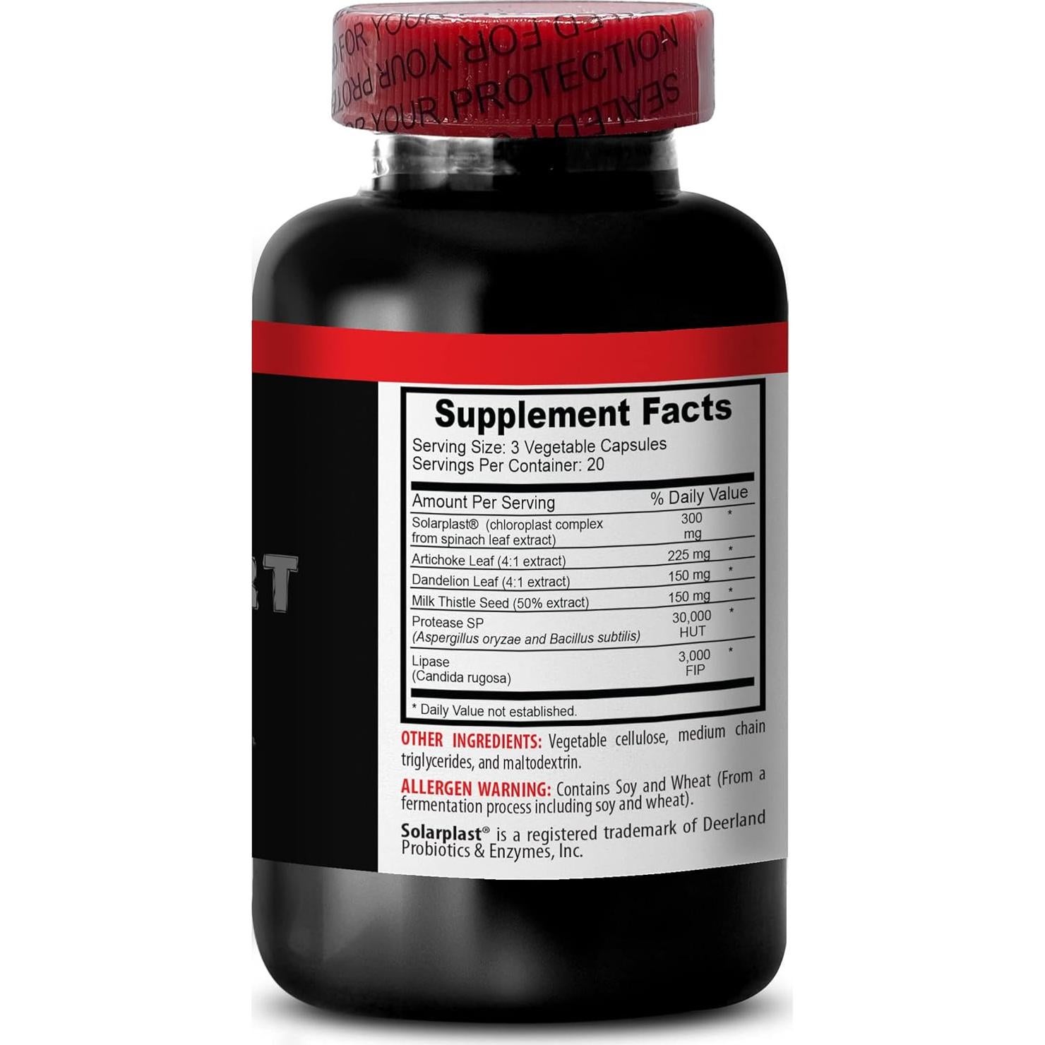 Suplemento Herbal para Hígado Solarplast 85g - Alcachofa, Cardo Mariano