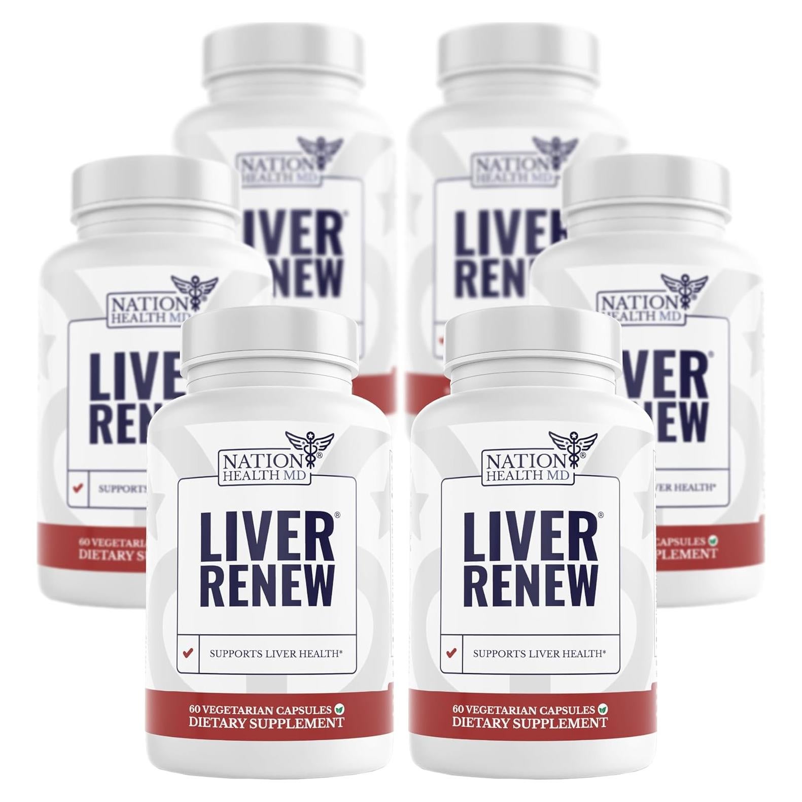 Suplemento Renovar Hígado Nation Health MD - 360 Cápsulas