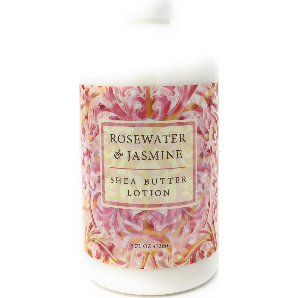 Loción de Manteca de Karité Greenwich Bay 473 ml Rosa y Jazmín