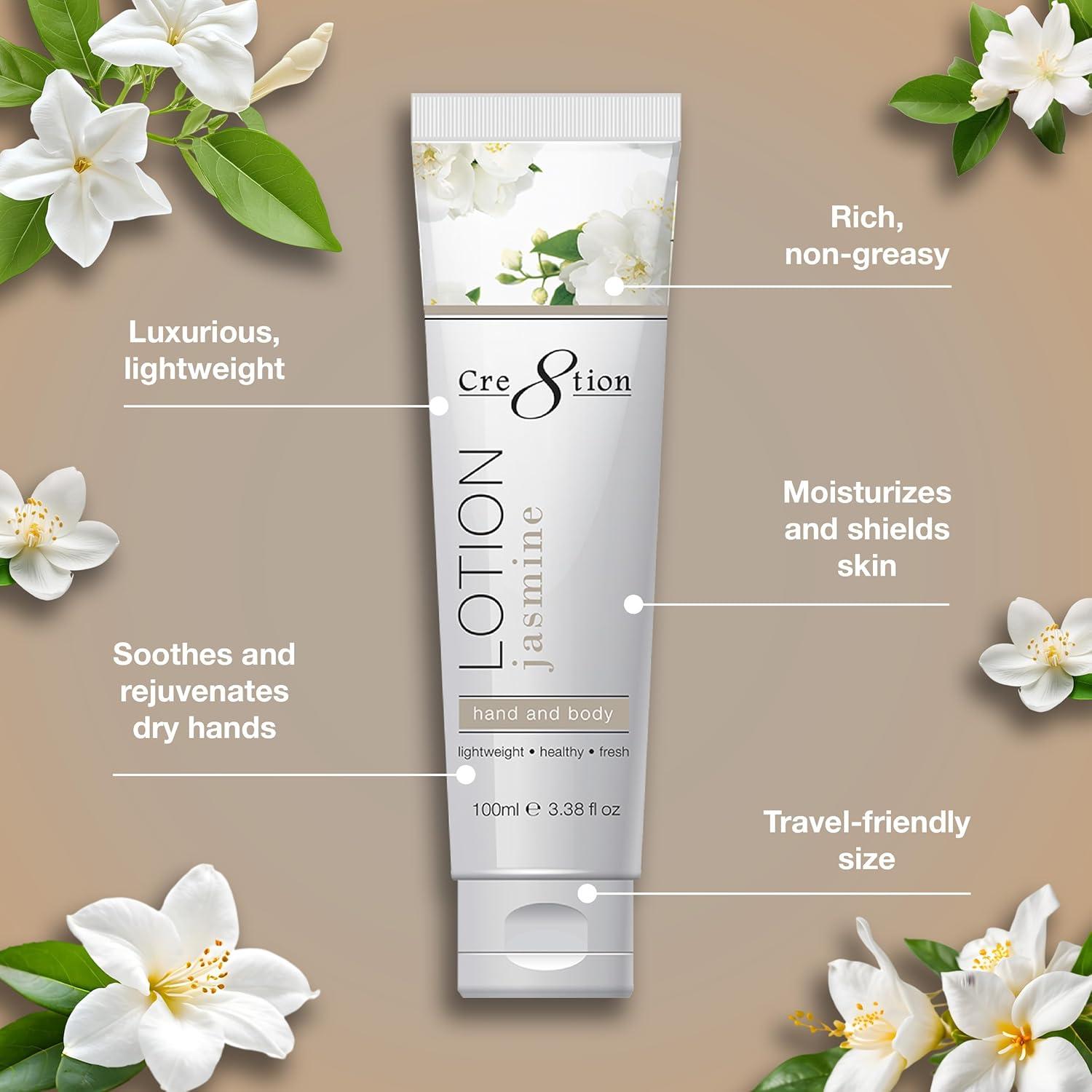 Cre8tion Loción Hidratante de Jazmín para Manos y Cuerpo 97.6 ml