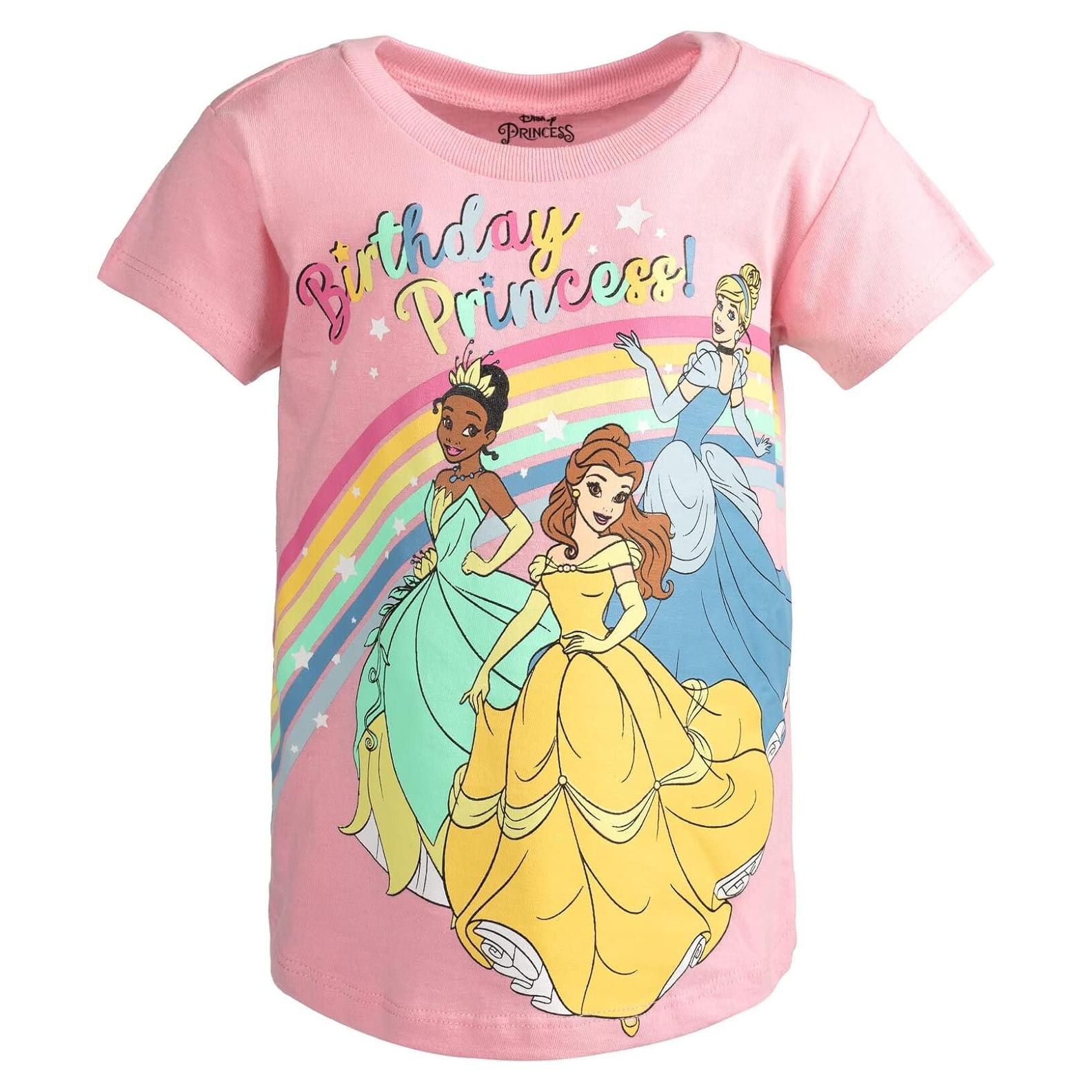 Camiseta de Cumpleaños Disney Junior Niñas 3T Rosa