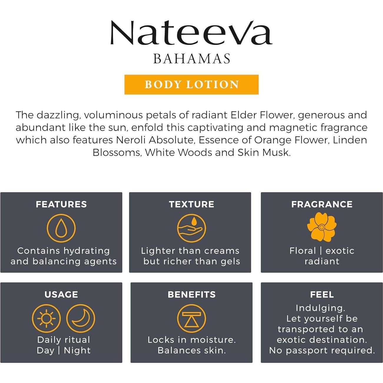 Loción Corporal Hidratante Nateeva Flor de Elder 200ml