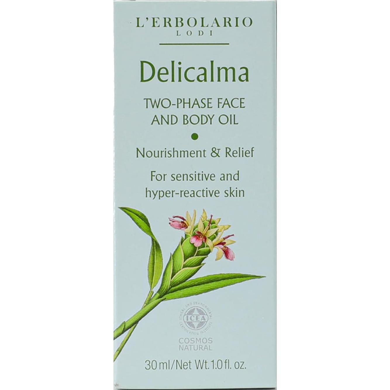 Aceite Facial y Corporal L'Erbolario Delicalma 136 g - Jengibre