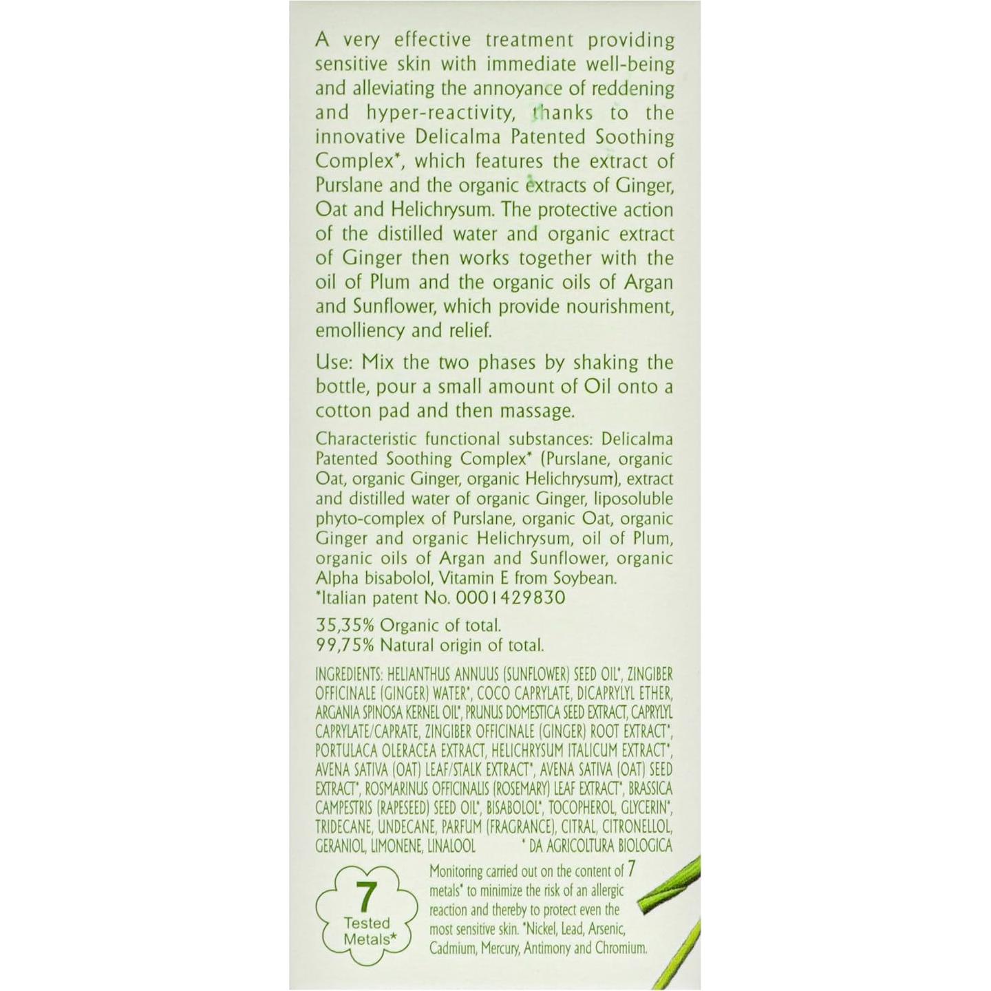 Aceite Facial y Corporal L'Erbolario Delicalma 136 g - Jengibre