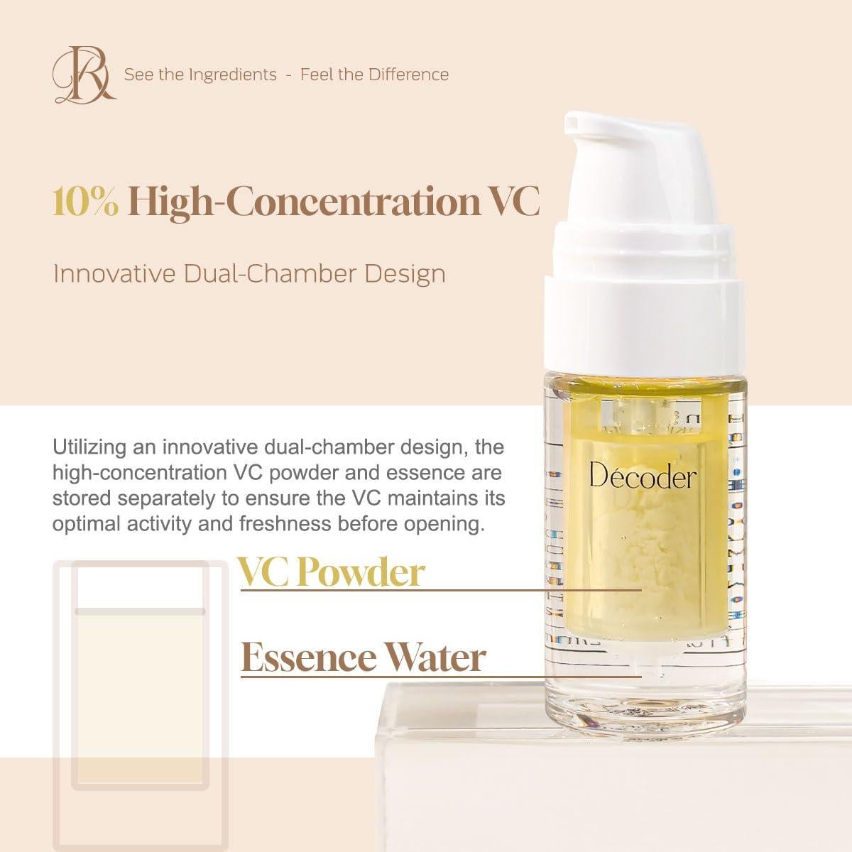 Aceite Facial Dédcoder Vitamina C 30ml Doble Cámara Hidratante