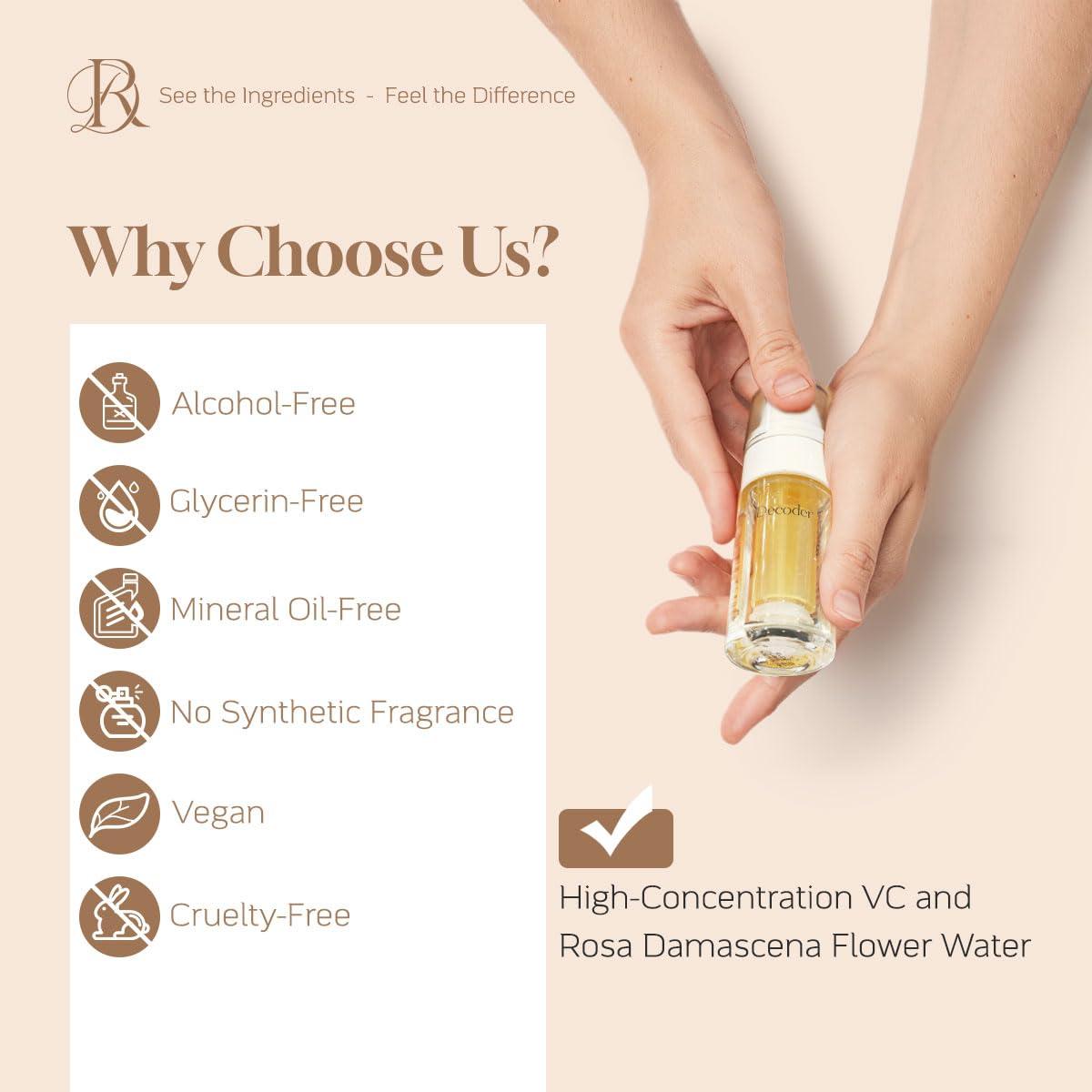 Aceite Facial Dédcoder Vitamina C 30ml Doble Cámara Hidratante