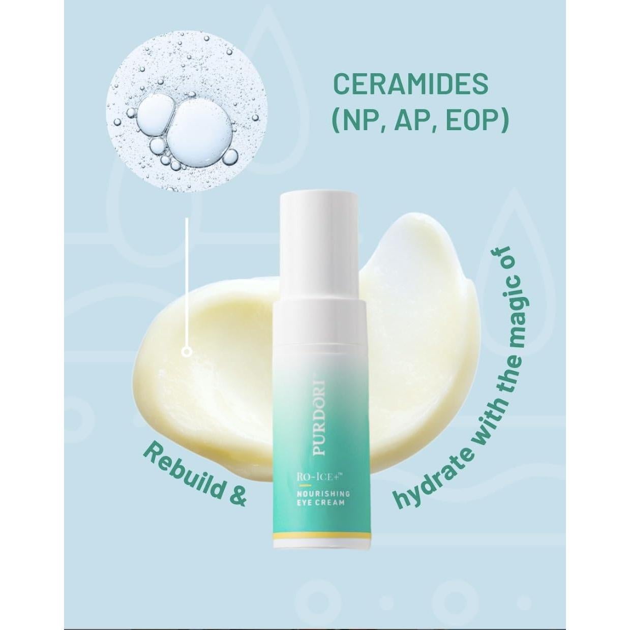 Crema para Ojos Nutritiva Purdori 14.79 ml - Antiarrugas y Ojeras