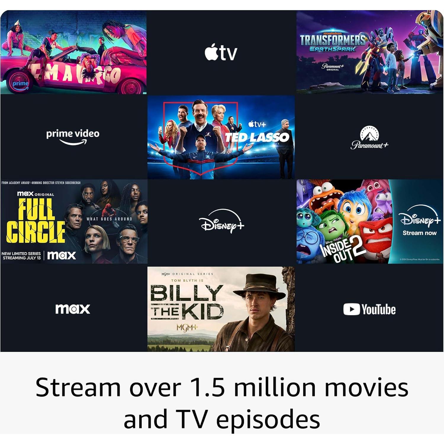 Amazon Fire TV Stick Lite, free and live TV, Alexa Voice Remote Lite, smart home controls, HD streaming