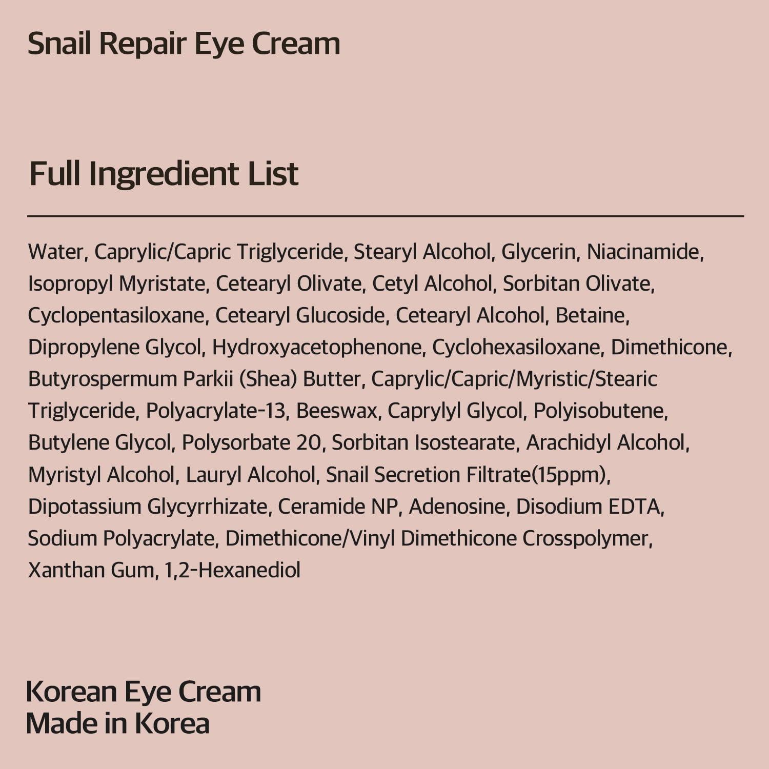 Crema para los Ojos Antienvejecimiento RTS 30 ml con Caracol