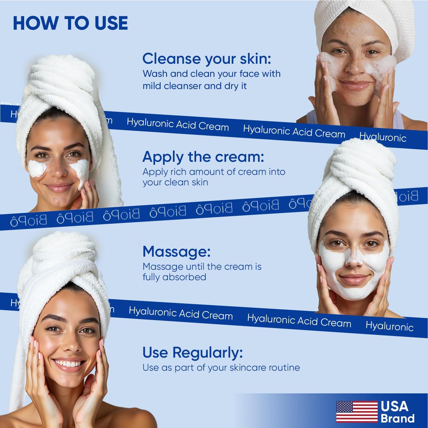 Crema Hidratante Facial BioPo 50 ml con Ácido Hialurónico