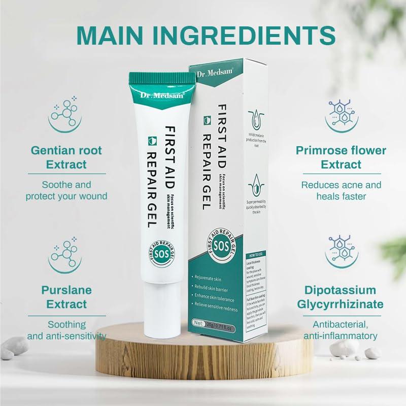 Gel Reparador Hidrogel Dr.Medsam 20g para Quemaduras Solares