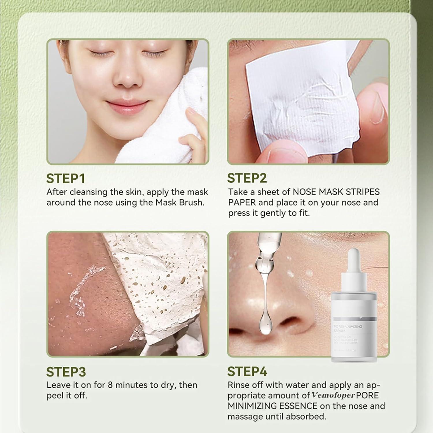 Mascarilla Quitacomedones Vemofoper 60 pcs - Limpiador de Poros