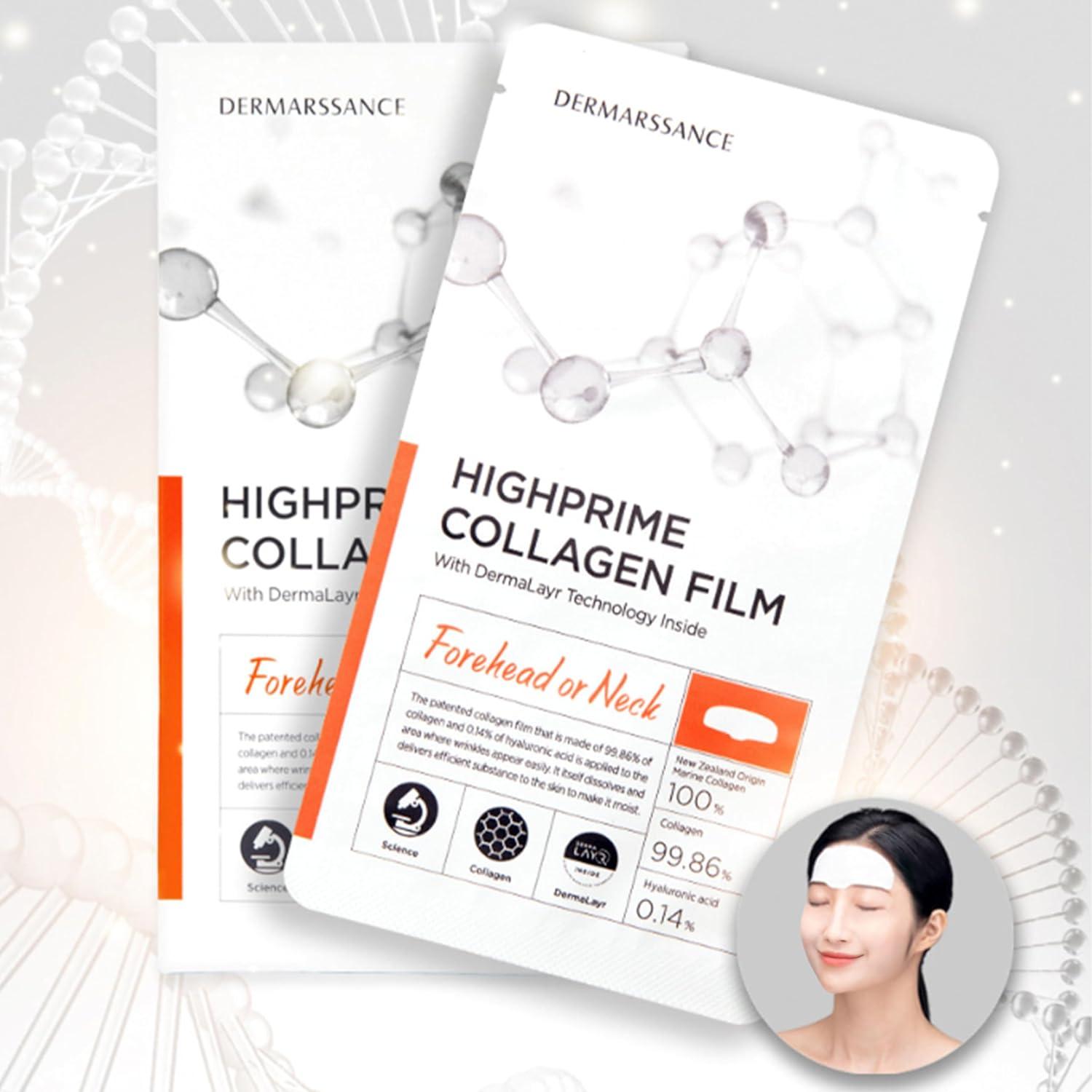 Película de colágeno Hitrons para frente y cuello - 5 hojas