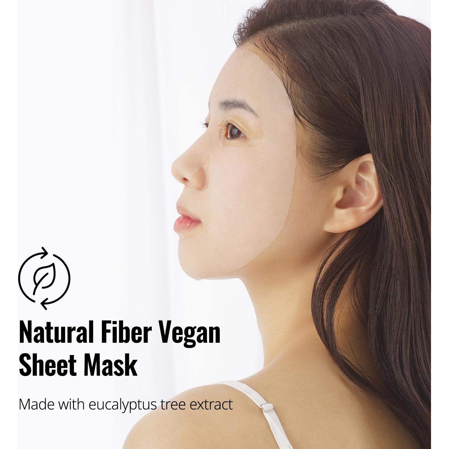 ASNO Máscara Facial Vegana Hidratante 5 Unidades - Piel Sensible